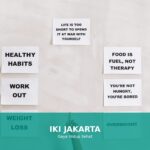 Ilustrasi kebiasaan sehat untuk menjaga berat badan