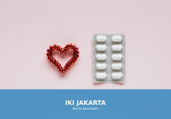 Ilustrasi kesehatan jantung yang sehat dan bahagia