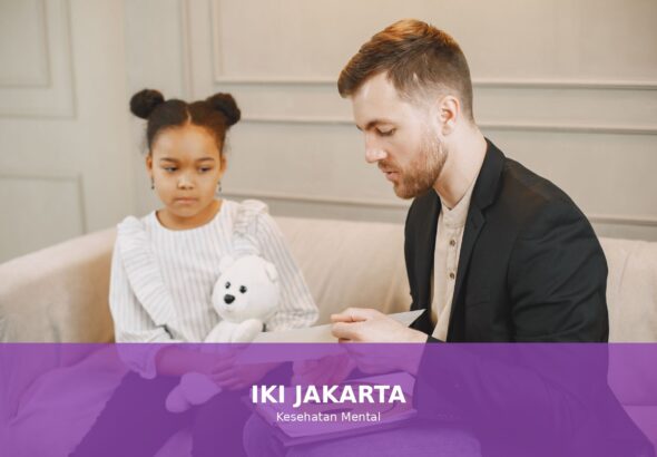 Gambar ilustrasi tentang kesehatan mental yang bahagia dan seimbang