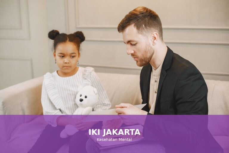 Gambar ilustrasi tentang kesehatan mental yang bahagia dan seimbang