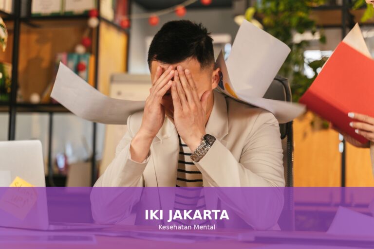 Ilustrasi manajemen stres dan kesehatan mental