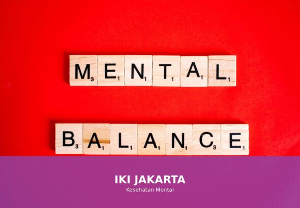 Ilustrasi tentang kesehatan mental yang menyenangkan dan positif