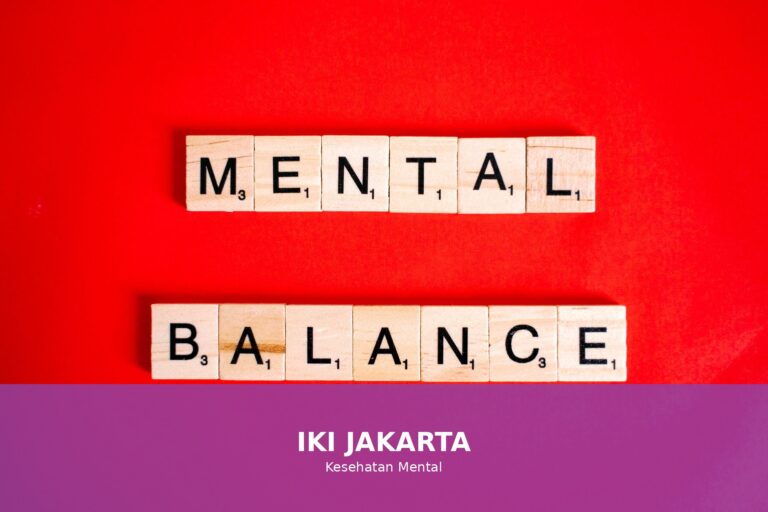 Ilustrasi tentang kesehatan mental yang menyenangkan dan positif