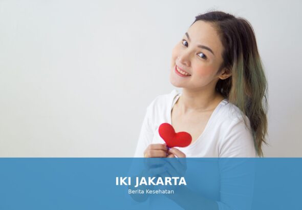 Ilustrasi kesehatan jantung yang sehat dan ceria