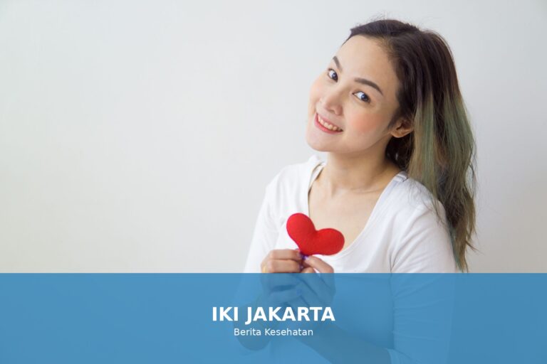 Ilustrasi kesehatan jantung yang sehat dan ceria
