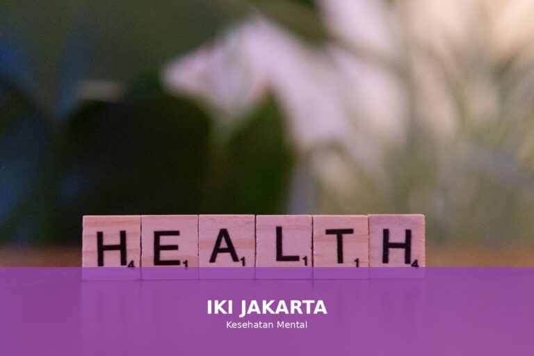Ilustrasi kesehatan mental yang positif dan bahagia