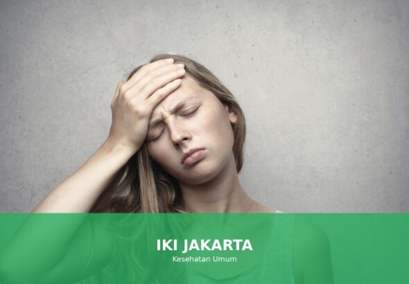 Ilustrasi sakit kepala yang menggambarkan seseorang yang mengalami nyeri di kepala